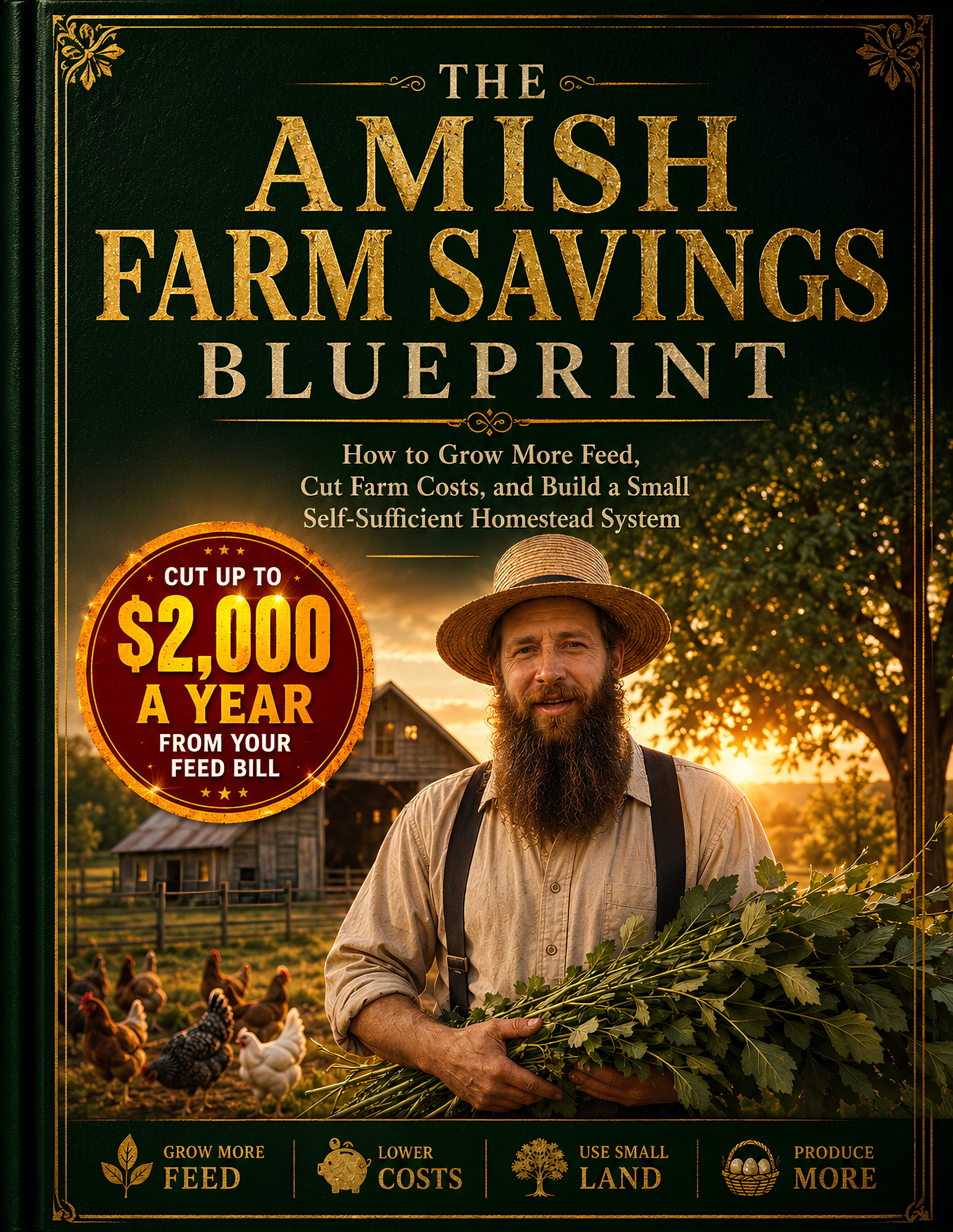 The Amish Farm Savings Blueprint — 147-page illustrated ebook cover